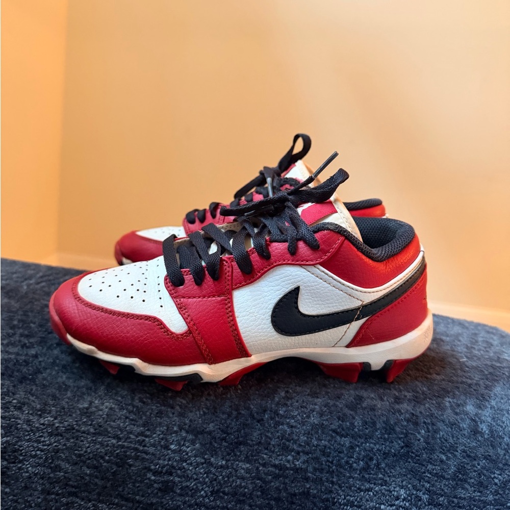 Nike Red and White Sports Cleats